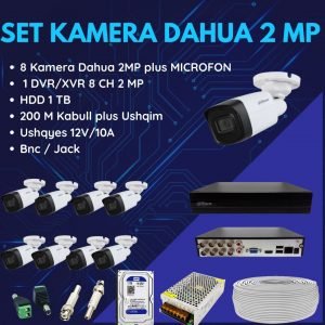 DAHUA 2MP SET I KOMPLETUAR 8 CAMERA