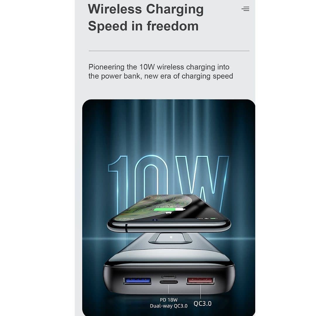 🔋 Power Bank JOYROOM I pajisur dhe me WIRELESS CHARGER 🔋 - Image 3