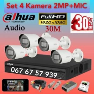 SISTEM KAMERASH SIGURIE 🎣🎣OFERTË🎣🎣 DAHUA 2MP+MIC