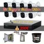 Set: Kamera Sigurie FULL-COLOR 8 Copë 2MP