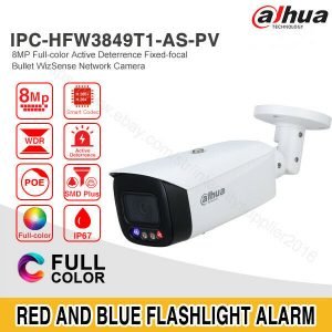 8MP Full-color Active Deterrence Fixed-focal Bullet WizSense Network Camera